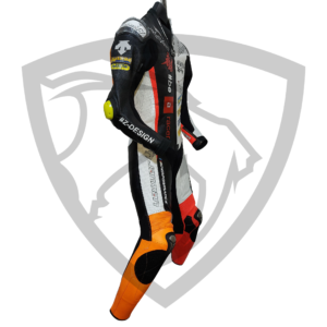 Pro-Performance Custom Racing Leather Suit – Black/Orange Edition