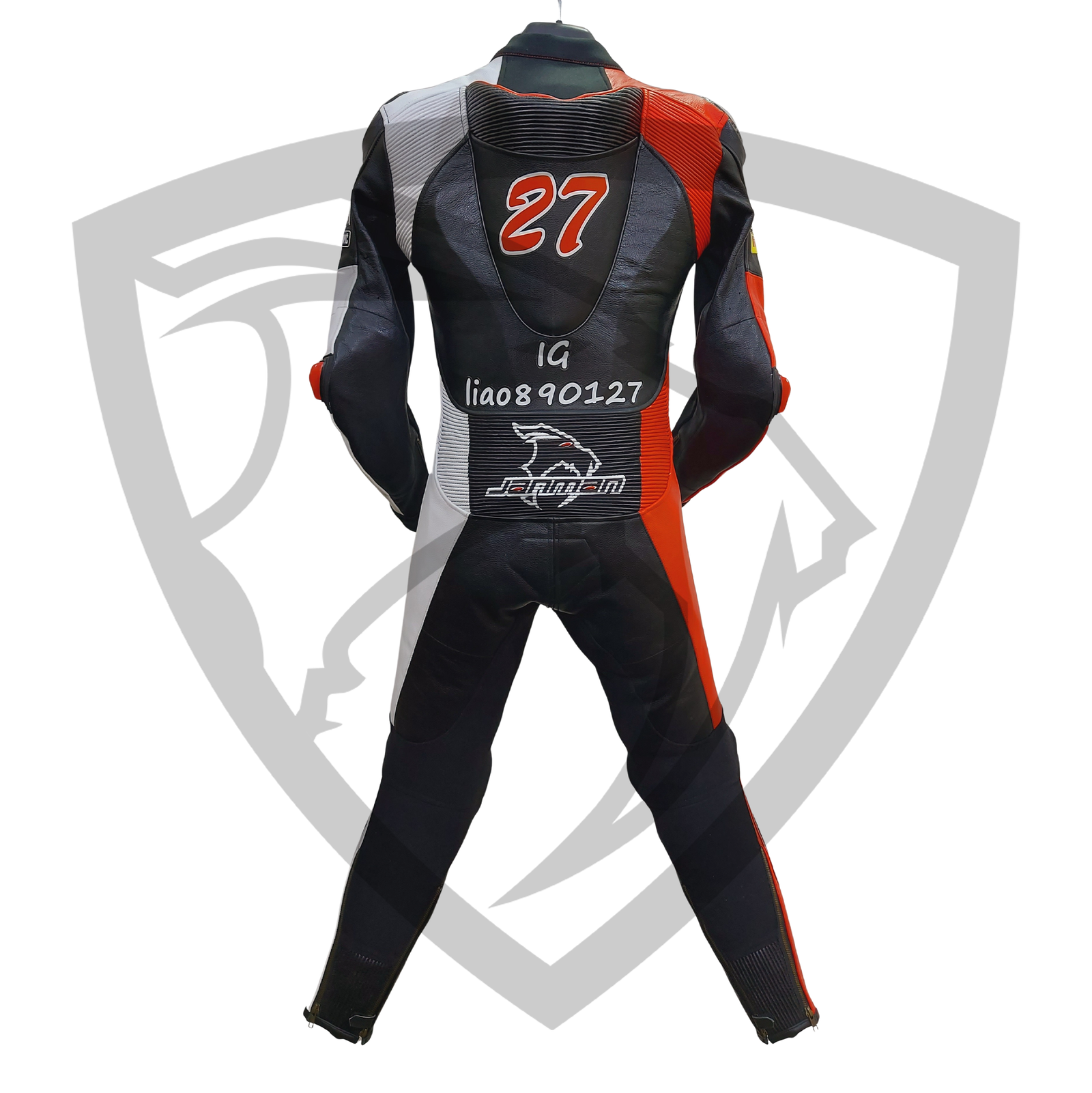 Yamaha "Revs Your Heart" Racing Replica Leather Suit (Black/Red/White) - Image 3