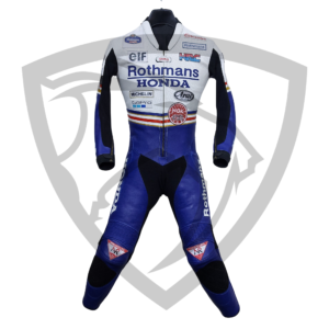 Rothmans Honda Vintage MotoGP Replica Leather Racing Suit